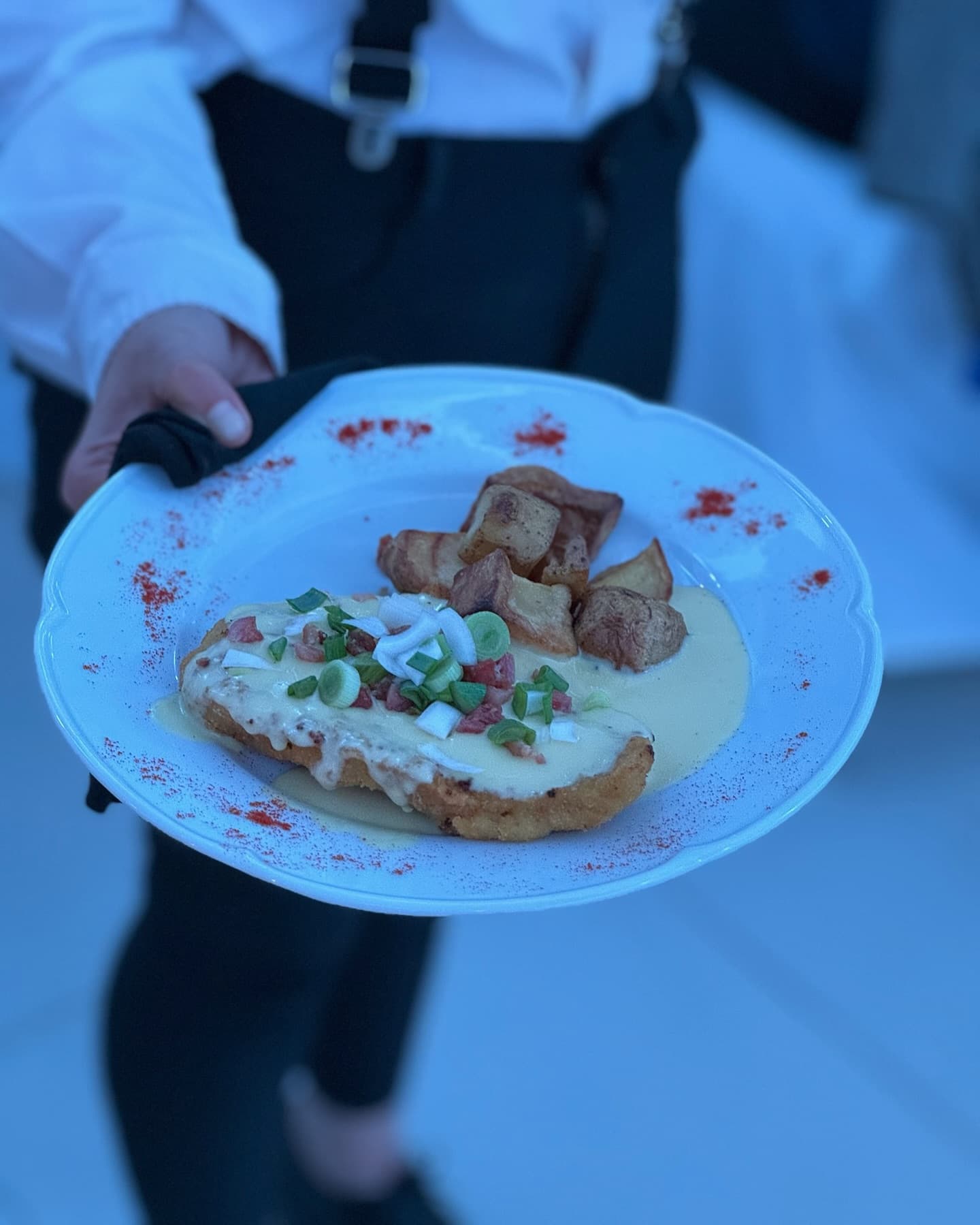 Plato con salsa